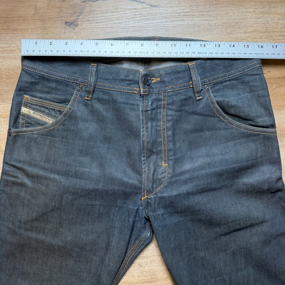 Diesel Krooley Jeans Mens 30x30 Dark Indigo Slim Carrot Fit Made in Italy 0088Z - Picture 10 of 14